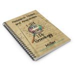Genealogy Enthusiast Spiral Notebook - &#39;I Seek Dead People&#39; Quirky Ancestry Research Journal, Ruled, 6&quot; x 8&quot;