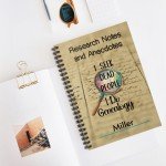 Genealogy Enthusiast Spiral Notebook - &#39;I Seek Dead People&#39; Quirky Ancestry Research Journal, Ruled, 6&quot; x 8&quot;
