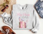 Easter Bunny Sweatshirt Gift For Her, Hip Hop to the Bookshop Cozy Spring Sweater, Booktrovert Gift for Easter, All Booked for Easter Shirt