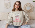 Booktrovert Bunny With Reading Glasses and Bow Tie, Rabbit Sweatshirt Book Lover Gift, Cute Cozy Reading Sweatshirt, Bookish Rabbit Shirt