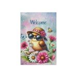 Charming Welcome Bird Double-Sided Garden Flag - Perfect for Home & Garden