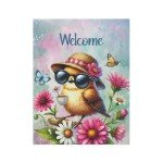 Charming Welcome Bird Double-Sided Garden Flag - Perfect for Home & Garden