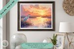Serene Egret at Sunset - High-Quality Printable Wall Art - Nature and Wildlife Art for Home or Office Decor