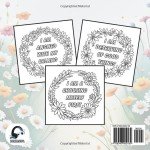 I Am Affirmations Adult Coloring Book - Floral Garden Wreaths Inspired: Unwind and Relax Coloring Book for Adults and Teens (50-Affirmations Floral Wreaths)