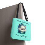 Paws-itively Purr-fect Day Cat Tote Bag. Cute Cat Tote Bag, Daily Use Bag, Gift for Cat Lovers, Shopping Tote, 13&quot;, 16&quot;, 18&quot;