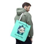 Paws-itively Purr-fect Day Cat Tote Bag. Cute Cat Tote Bag, Daily Use Bag, Gift for Cat Lovers, Shopping Tote, 13&quot;, 16&quot;, 18&quot;