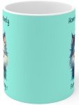 Paws-itively Purr-fect Day - Quirky Cat & Glasses Ceramic Coffee Mug - Ideal Gift for Cat Lovers