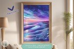 Serenity at Dusk - Captivating Beach Sunset Printable Wall Art - Peaceful Art for Tranquil Spaces in Your Home - Ideal Gift for Ocean Lovers