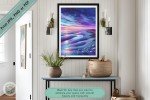 Serenity at Dusk - Captivating Beach Sunset Printable Wall Art - Peaceful Art for Tranquil Spaces in Your Home - Ideal Gift for Ocean Lovers