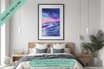 Serenity at Dusk - Captivating Beach Sunset Printable Wall Art - Peaceful Art for Tranquil Spaces in Your Home - Ideal Gift for Ocean Lovers