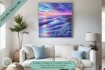 Serenity at Dusk - Captivating Beach Sunset Printable Wall Art - Peaceful Art for Tranquil Spaces in Your Home - Ideal Gift for Ocean Lovers