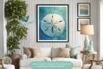 Serene Sands - Exquisite Coastal-Inspired Sand Dollar Printable Wall Art - Ideal for Living Rooms, Offices, or A Thoughtful Gift