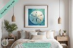 Serene Sands - Exquisite Coastal-Inspired Sand Dollar Printable Wall Art - Ideal for Living Rooms, Offices, or A Thoughtful Gift