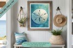 Serene Sands - Exquisite Coastal-Inspired Sand Dollar Printable Wall Art - Ideal for Living Rooms, Offices, or A Thoughtful Gift