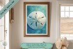 Serene Sands - Exquisite Coastal-Inspired Sand Dollar Printable Wall Art - Ideal for Living Rooms, Offices, or A Thoughtful Gift