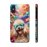 Funky Poodle Fantasy Tough Phone Case, Vibrantl Dog Tough Phone Case, Fun Gift for Dog Lovers, Unique Phone Accessory, IPhone, Galaxy