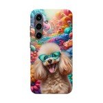 Funky Poodle Fantasy Tough Phone Case, Vibrantl Dog Tough Phone Case, Fun Gift for Dog Lovers, Unique Phone Accessory, IPhone, Galaxy