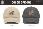 South Dakota Buffalo Bison Embroidered Distressed Dad Hat – Casual and Customizable Headwear for Everyday Style