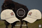 South Dakota Buffalo Bison Embroidered Distressed Dad Hat – Casual and Customizable Headwear for Everyday Style