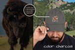 South Dakota Buffalo Bison Embroidered Distressed Dad Hat – Casual and Customizable Headwear for Everyday Style