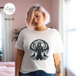 Hecate, Greek Goddess of Magic and Crossroads Graphic T-Shirt  for Witches - Divine Feminine Moon Pagan Shirt -  Mythology - Plus Size S-3X
