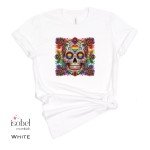 Rainbow Sugar Skull Graphic T-Shirt - Gay Pride - Day of the Dead - Mystical Pagan Shirt - Halloween Tee - Samhain - Plus Size S-3X