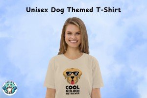 Golden Retriever Sunglasses T-Shirt – Funny Unisex Dog Lover Gift – Cute and Stylish Cotton Tee for Golden Retriever Fans