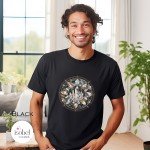 Vintage Celestial Crystal Grid Graphic T-shirt -  Crystal Witch Gift -  Mystical Pagan Spiritual Magic Shirt - Plus Size S-3X