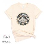 Vintage Celestial Crystal Grid Graphic T-shirt -  Crystal Witch Gift -  Mystical Pagan Spiritual Magic Shirt - Plus Size S-3X