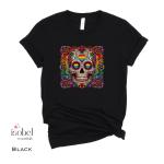 Rainbow Sugar Skull Graphic T-Shirt - Gay Pride - Day of the Dead - Mystical Pagan Shirt - Halloween Tee - Samhain - Plus Size S-3X