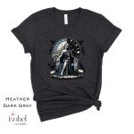 Underworld Dark Goddess Graphic T-shirt for Witches - Divine Feminine Raven Skull Pagan Shirt - Norse Mythology - Plus Size S-3X