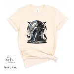 Underworld Dark Goddess Graphic T-shirt for Witches - Divine Feminine Raven Skull Pagan Shirt - Norse Mythology - Plus Size S-3X