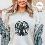 Hecate, Greek Goddess of Magic and Crossroads Graphic T-Shirt  for Witches - Divine Feminine Moon Pagan Shirt -  Mythology - Plus Size S-3X