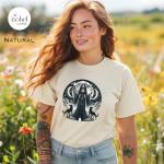 Hecate, Greek Goddess of Magic and Crossroads Graphic T-Shirt  for Witches - Divine Feminine Moon Pagan Shirt -  Mythology - Plus Size S-3X