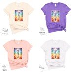 Clear Quartz Chakra Wand Graphic T-shirt -  Crystal Witch Gift - Mystical Pagan Spiritual Meditation Yoga Shirt - Plus Size S-3X