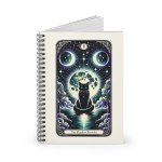 The Shadow Prowler Black Cat Tarot Card Spiral Notebook - Book of Shadows - Goddess  Full Moon Pagan Divination Dream Journal - Shadow Work