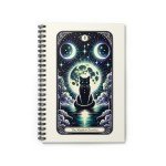 The Shadow Prowler Black Cat Tarot Card Spiral Notebook - Book of Shadows - Goddess  Full Moon Pagan Divination Dream Journal - Shadow Work