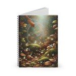 Enchanted Forest with Mushrooms Spiral Notebook - Book of Shadows - Mystical Magical Fairy Faery Pagan Divination Dream Journal  Shadow Work