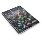 Magic Herb Garden Spiral Notebook - Book of Shadows - Mystical Magical Herbalism Pagan Divination Dream Journal -  Shadow Work