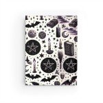 Bats Crescent Moons and Witchy Symbols Journal Book of Shadows Hardback Vintage Magical Pagan Divination Dream Shadow Work Diary Sketchbook