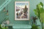 Coastal Christmas Charm - Nautical Holiday Scene Wall Art Decor for Home & Office - Printable Christmas Decor