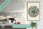 Maritime Meditation: Celestial Seashell Mandala Wall Art for Home Decor, Office - Dowloadable Printables Tranquil & Soothing Coastal Prints
