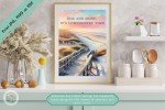 Coastal Sunrise Art Print - Lowcountry Landscape Wall Décor for Living Room, Foyer, Hallways, Office - Serene Downloadable Printable Art