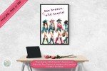 Sea Breeze, Wild Hearts! - Coastal Cowgirls Wall Art Printable for Home & Dorm Decor, Apartment Poster, Trendy - Instant Digital Download