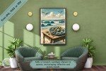 Coastal Elegance: Vintage-Inspired Maritime Oyster Print, Printable Wall Art - Oyster Shells - Dining Room Wall Art, Office-Downloads Files