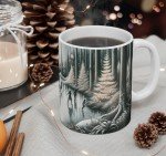 Winter Whisper Enchanted Forest Coffee Mug, 11oz, 15oz
