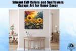 Sunlit Blooms: Vibrant Sunflower Canvas Art for Home Decor