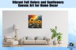 Sunlit Blooms: Vibrant Sunflower Canvas Art for Home Decor