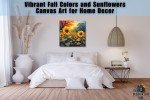 Sunlit Blooms: Vibrant Sunflower Canvas Art for Home Decor