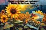 Sunlit Blooms: Vibrant Sunflower Canvas Art for Home Decor